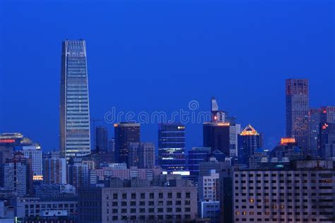 Beijing Night Scene Editorial Image Image Of Commerce 18683700