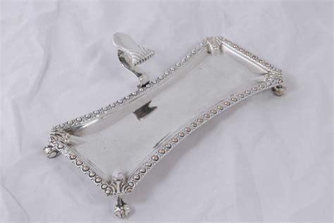 Old Sheffield Plate Snuffer Tray Jack Shaw And Co