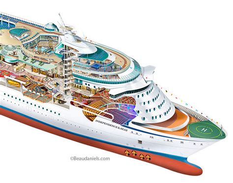 Technical Illustration Beau And Alan Daniels Allure Of The Seas