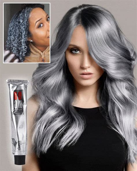 Gray Color Natural Permanent Hair Dye Cream Buy 1 Get 1 Free🔥🔥 In 2020 Grey Hair Dye Best