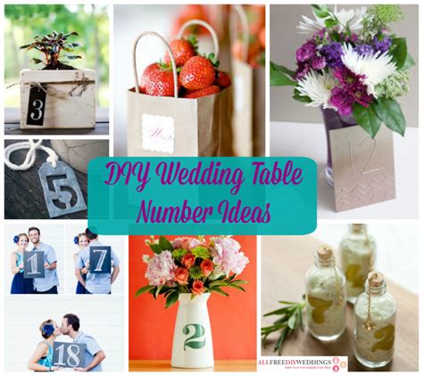 26 Diy Wedding Table Number Ideas