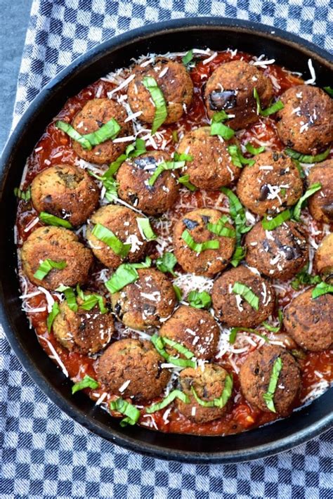 Vegetarian Eggplant Meatballs Honest Cooking