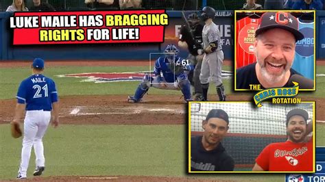 130 Luke Maile Has Bragging Rights For Life Over Austin Hedges The Chris Rose Rotation Youtube