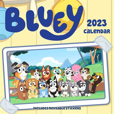 Bluey 2023 Square Wall Calendar Bluey Official Website