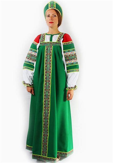 Original Russian Sarafan Traditional Russian Woman Etsy Russian Dress Traditional Outfits
