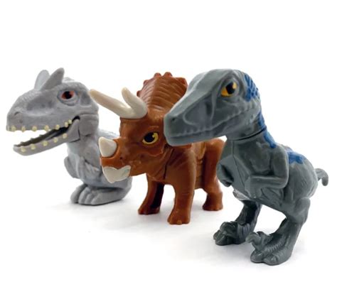 Jurassic World Camp Cretaceous Set Of 3 Mcdonalds Happy Meal Toys