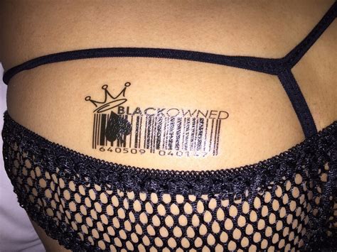 20 Black Owned Temporary Tattoo Blacked Bbc Hotwife Queen Of Spades Qos Brand Ebay