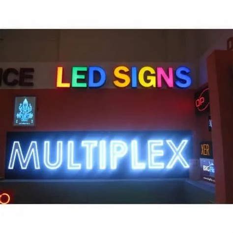 Rectangle Acrylic Led Illuminated Sign Boards At Rs 450square Feet In