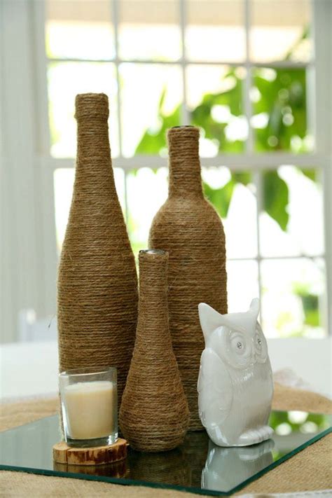 Decorate your home with some wine bottles! Wine Bottle Decorating Ideas - Best Prep for Fall and ...