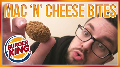 Burger King Mac N Cheese Bites Review Youtube