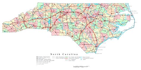 North Carolina State Maps Cool Map North Carolina Highways