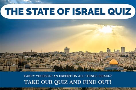 The State Of Israel Quiz Jewish Voice
