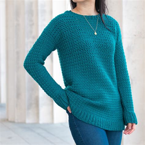 Simple Textured Crochet Sweater Free Pattern Video For The Frills