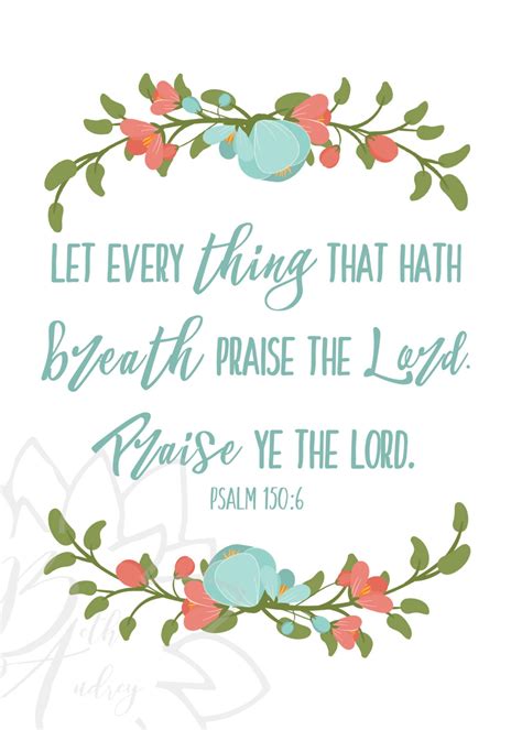 Psalm 1506 Verse Wall Art Printable Kjv Wall Decor Bible Verse