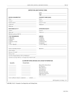 Early warning plays a key role in a health care facility's ability to safely evacuate its residents during a fire emergency. Nfpa Testing Form - Fill Online, Printable, Fillable, Blank | PDFfiller