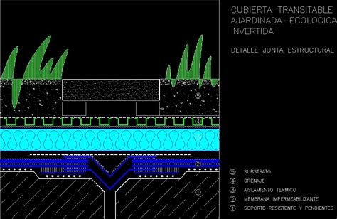 The waterproofing application and the garden assembly. Roof Garden Details DWG Detail for AutoCAD • Designs CAD