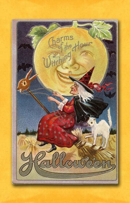 Vintage Halloween Card Poster Free Image Download