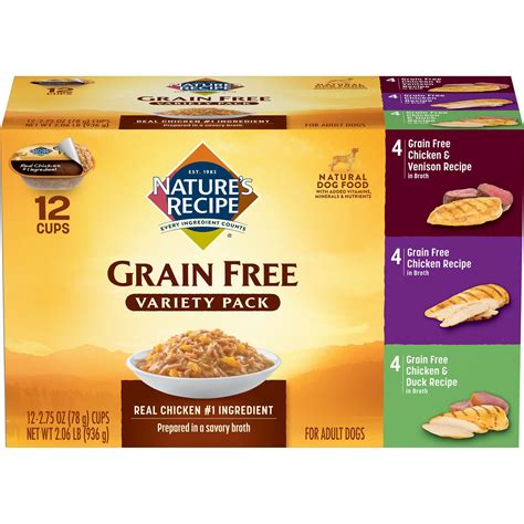 Natures Recipe Grain Free Chicken Variety Pack Wet Dog Food 275