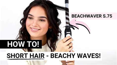 How To Beach Waves With Short Hair Beachwaver S75 Rotating Curling Iron Beachwaver Co