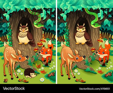 Spot Differences Royalty Free Vector Image Vectorstock