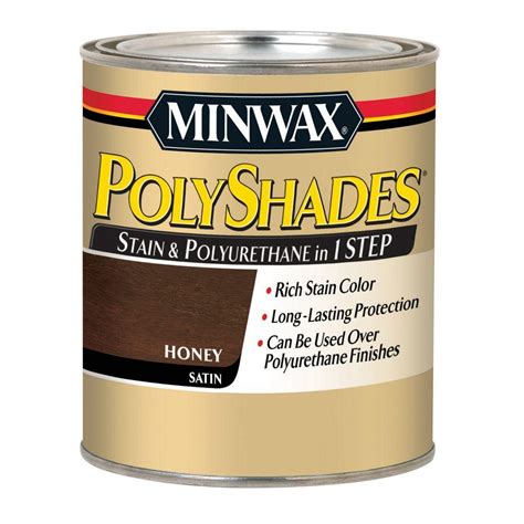 Maybe you would like to learn more about one of these? Minwax 1 qt. PolyShades Honey Satin Stain and Polyurethane ...