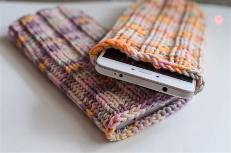 Colourful Phone Sock Handknit Iphone Case Girlfriend T Etsy