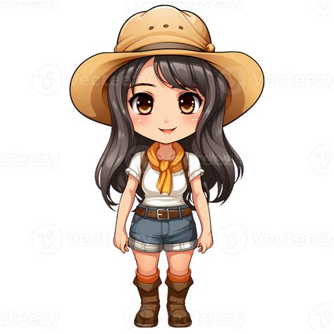 Cute Country Girl Clipart Illustration Ai Generative 27235513 Png