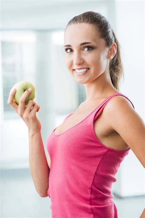 Healthy Eating And Weight Loss Stock Photo Image Of Fitness Happy