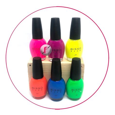 Barniz Esmalte Para Uñas Neon Mini Bissú 6 Piezas MercadoLibre