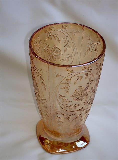 Floragold Jeannette Glass Company Drinking Glass Cup By Ellesh71