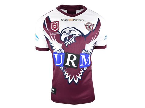 The manly sea eagles nrl team is based at narrabeen, on sydney's northern beaches, and was founded in 1946 and was admitted to the nswrl premiership competition in 1947. Manly Sea Eagles 2019 Men's Community Jersey