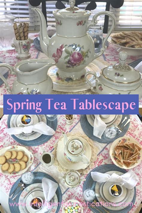Spring Tea Tablescape Spring Tea Fun Plates Spring Tablescapes