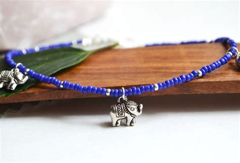 Elephant Ankle Bracelet Elephant Anklet Ganesh Jewelry Lucky