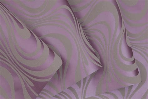Hanmero Modern Minimalist Abstract Curves Glitter Non Woven 3d
