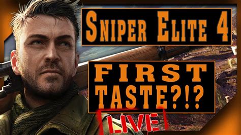 Lets Play Sniper Elite 4 Livestream Youtube