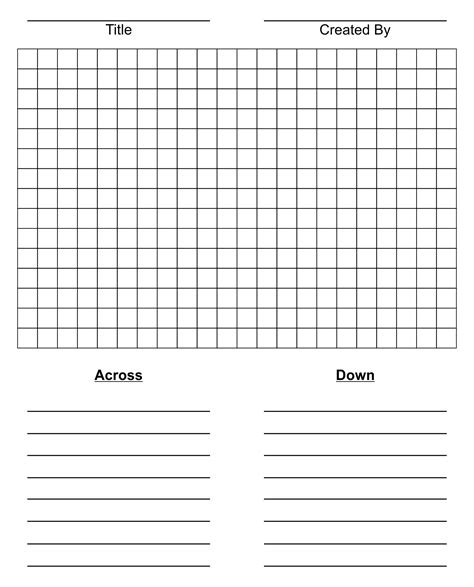 4 Best Blank Word Search Puzzles Printable
