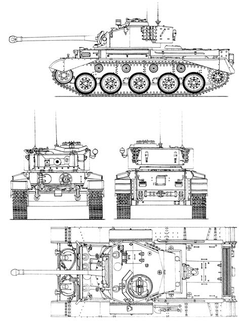 Comet Tank Blueprint Download Free Blueprint For 3d Modeling Tanks
