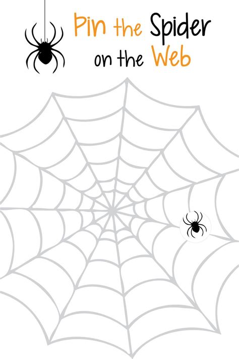 Pin The Spider On The Web Poster Pin The Spider Poster Etsy
