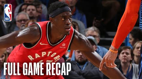 Siakam has 33 and 13 as raptors hold off thunder in ot. RAPTORS vs THUNDER | Pascal Siakam Goes For 33 Points & 13 Rebounds | March 20, 2019 - YouTube