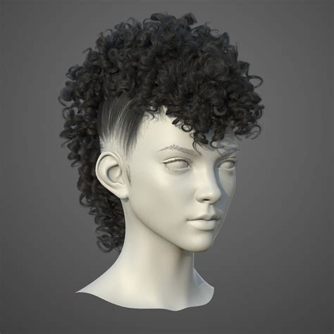 Artworkzklrx Curly Hair Drawing Female