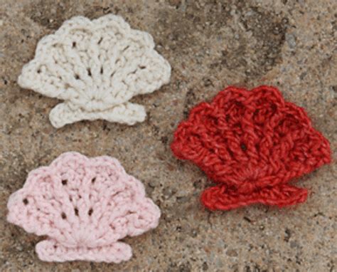 Seashell Pattern By Suzann Thompson Crochet Seashell Applique