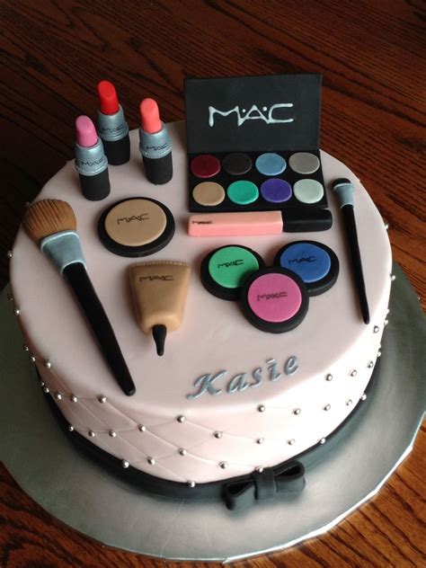 I had total free reign over the design of this one with the exception of strict instructions to make it. Makeup Cake | Make up cake, Birthday cake for mom, Birthday cakes for women