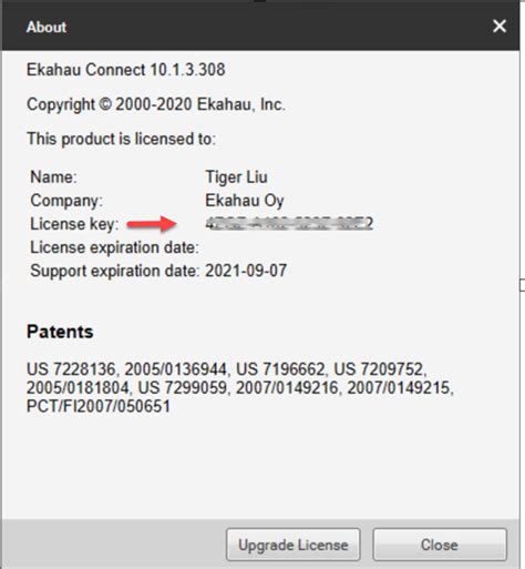 How To Find License Key At Ekahau Pro Gui Ekahau Customer Support