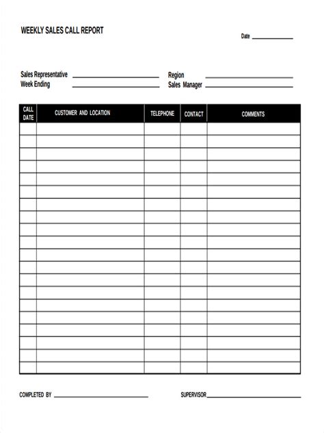 Free 22 Sales Report Forms In Pdf Ms Word