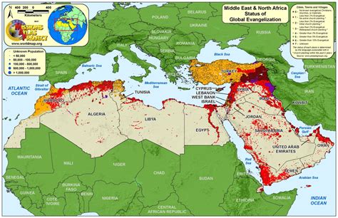 Map Of Middle East And North Africa World Map