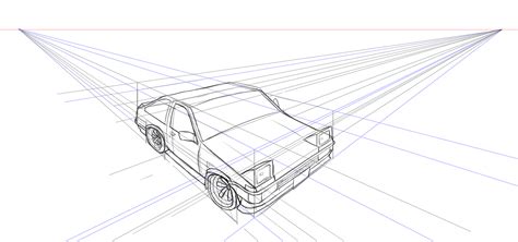 Car In 2 Point Perspective Youtube Gambaran