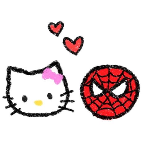 Hello kitty and spider
