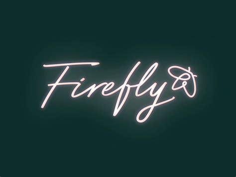 A Neon Sign That Says Firefly On It
