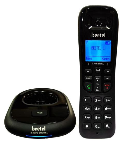 Buy Beetel Na Cordless Landline Phone Black Online At Best Price In