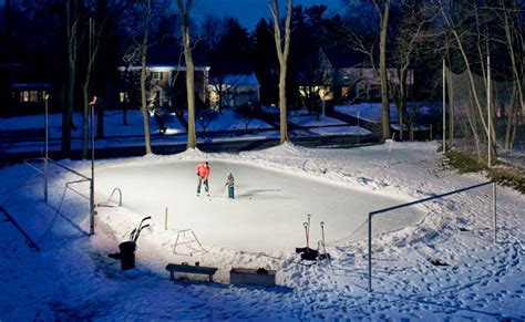 This is a simpler project than it seems, with just three steps from start to finish. Backyard Ice Skating Rink - DIY Hockey Rink